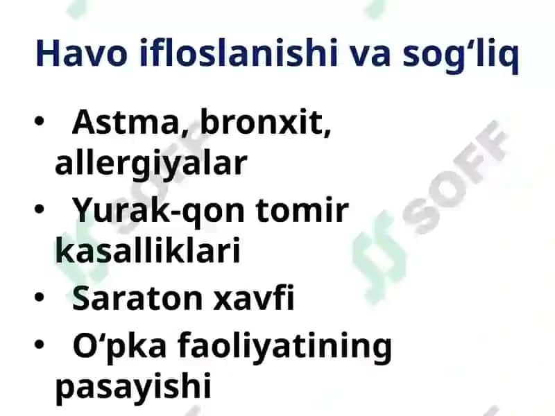 Ekologiya va inson salomatligi 7