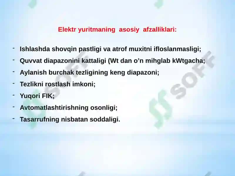 ELEKTR YURITMA 7