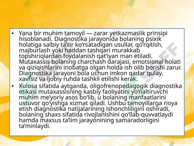 OLIGOFRENOPEDAGOGIK DIAGNOSTIKA ETIKASI 7