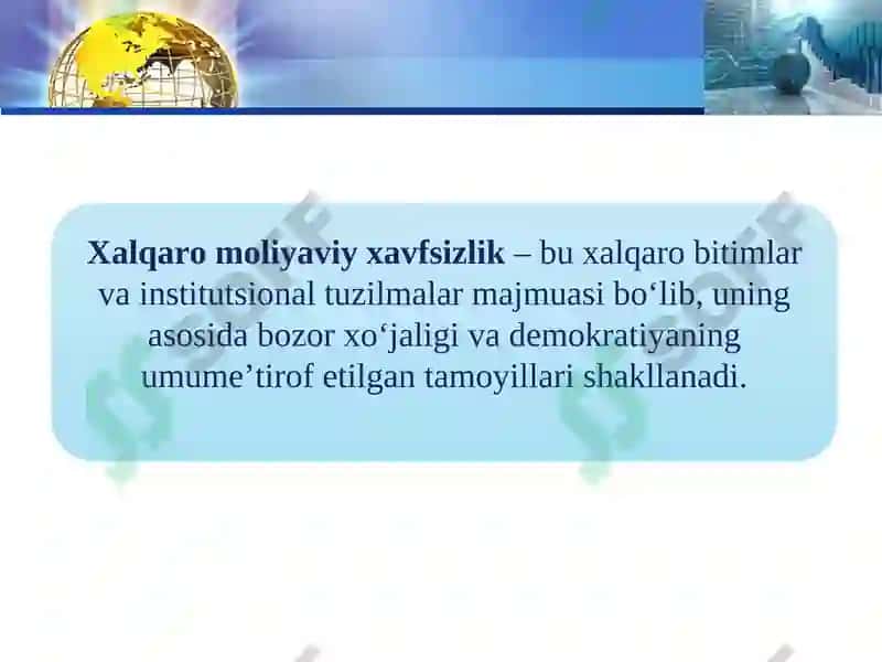 Xalqaro Valyuta Munosabatlarini Muvofiqlashtirish 7