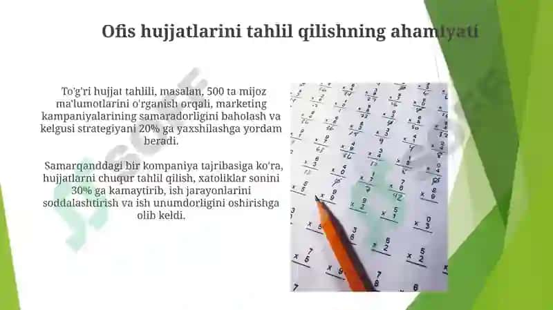 Elektron hujjatlar bilan ishlash 7
