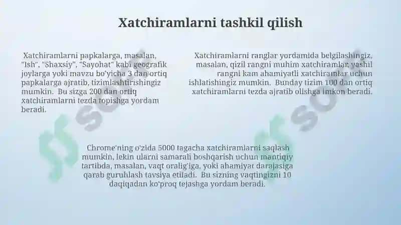 Google Crome brazuri haqida tushunchat 7