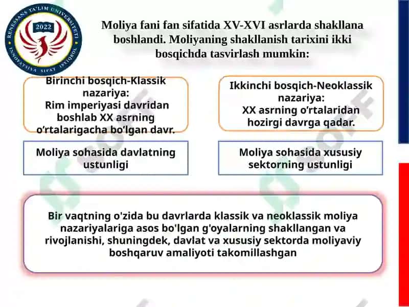 Moliya Fanining Asoslari 8