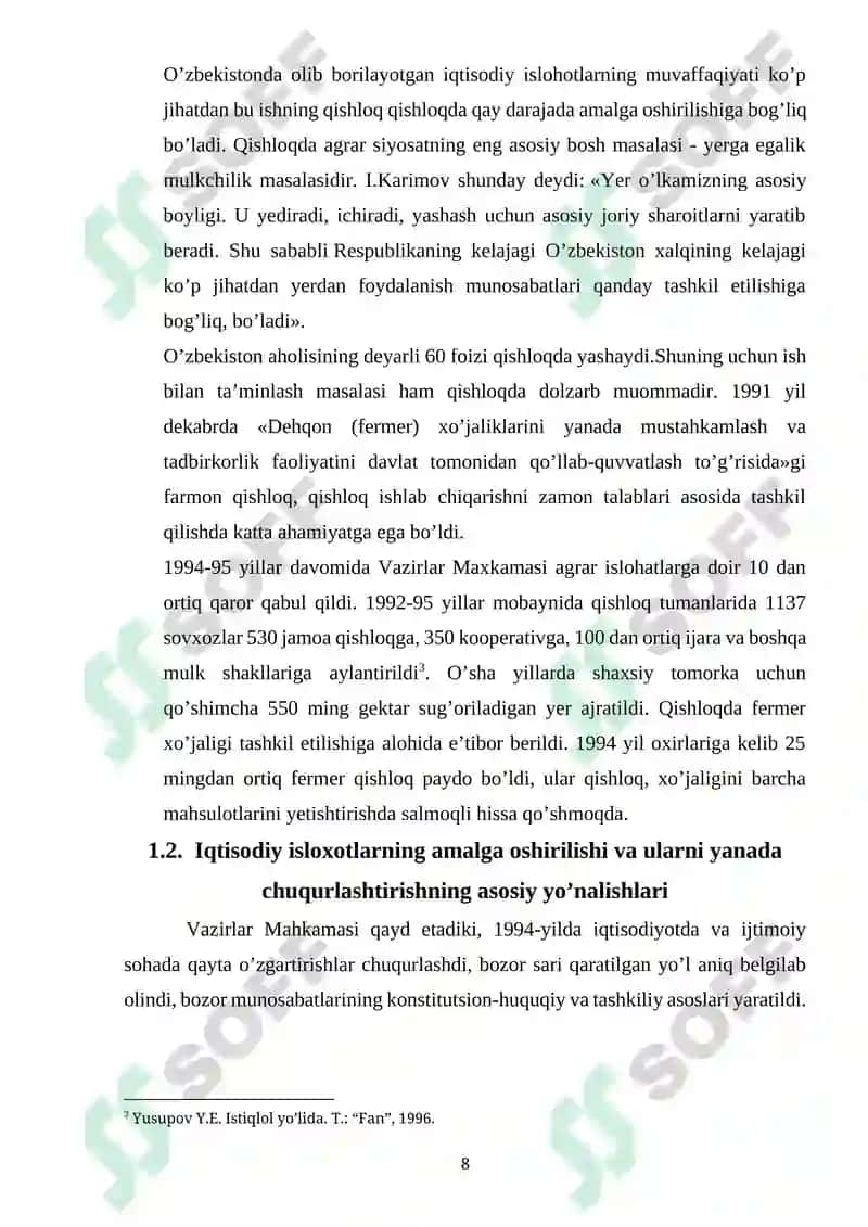 Iqtisodiy isloxotlarning besh tamoyili 8