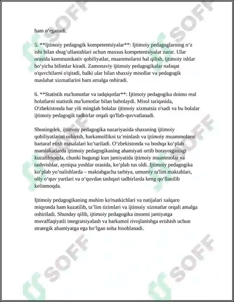 IJTIMOIY PEDOGOKIKANING TARIXI 8