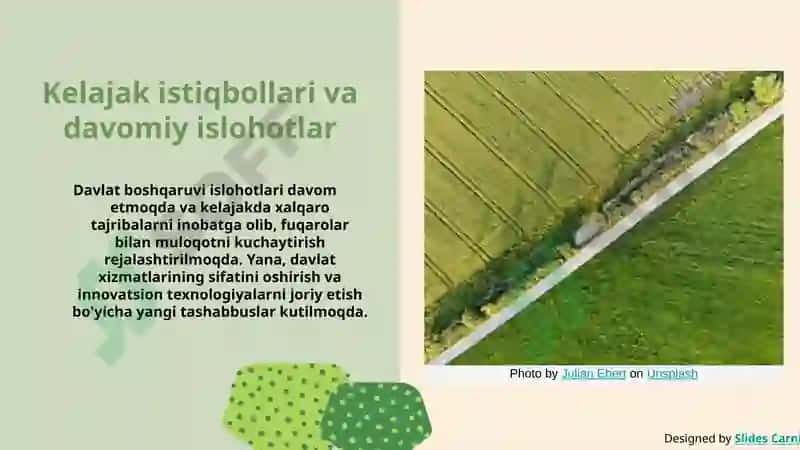 Davlat boshqaruvi islohotlari 8