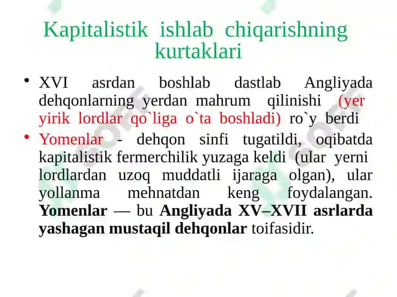 Iqtisodiy ta'limotlar tarixi 8