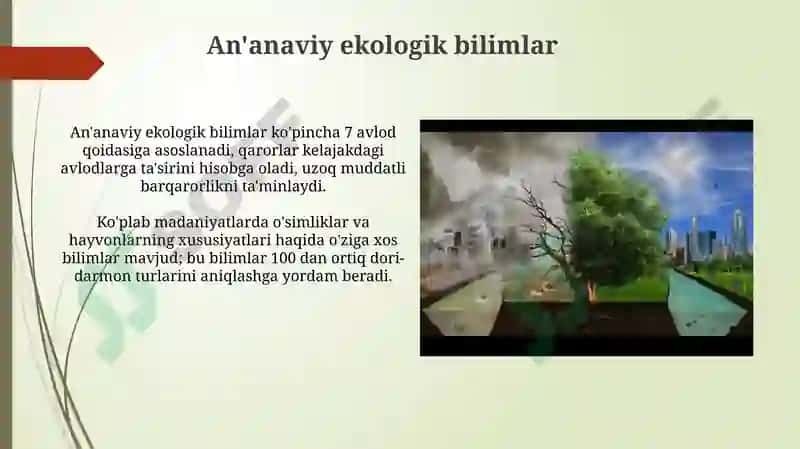 Ekologiya va Ma'naviyat 8