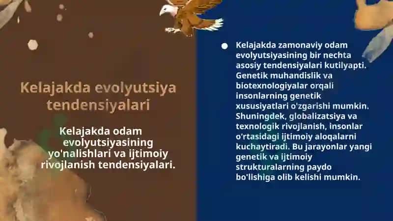 Zamonaviy odamning evolyutsiyasi 8