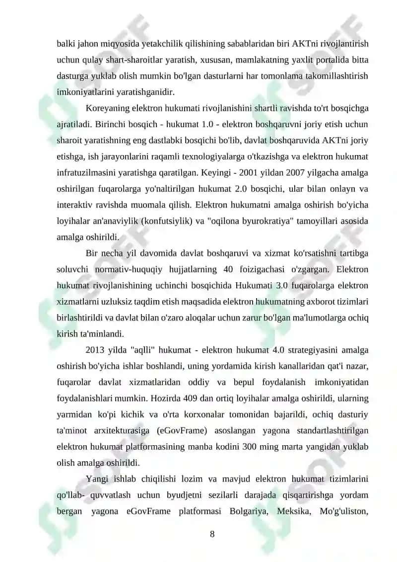 Elektron hukumat tizimi 8