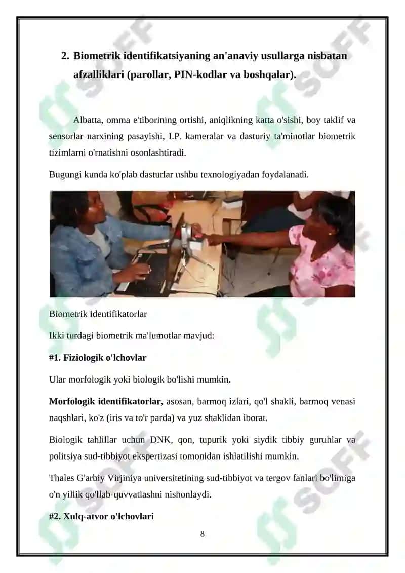 Shaxsni Identifikatsiyalashning Biometrik Vositalari 8