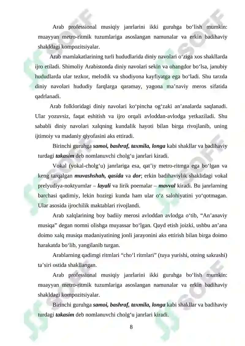DINIY NAVOLAR VA ULARNING MUSIQIY XUSUSIYATLARI 8