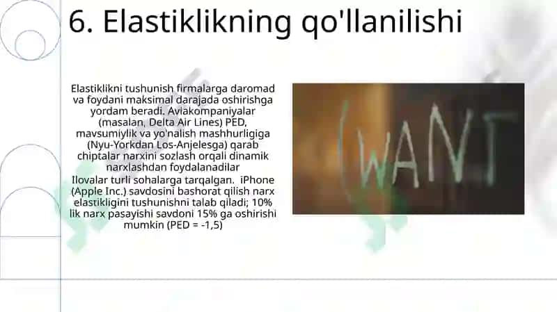Talab, taklif va elastiklikning uch koʻrinishi 8