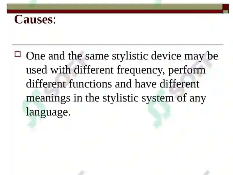 Stylistic Aspects of Translation 8