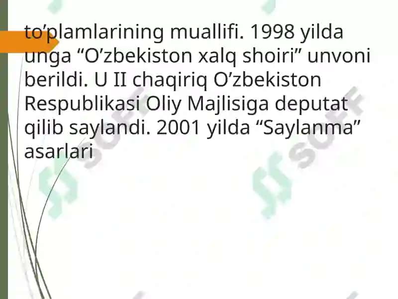 Muhammad Yusuf hayoti va ijodi 8