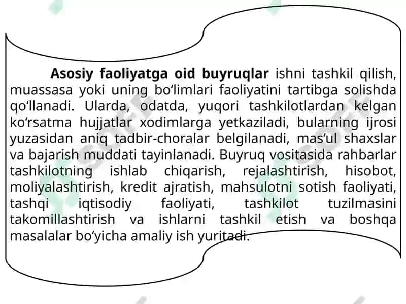 Farmoyish hujjatlari 8