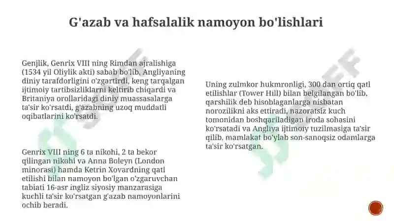 Shahisning hisiyot va irodaviy sohasi 8