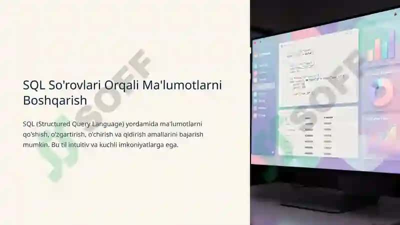 Ma'lumotlar Bazasi Shakllantirish Texnologiyalari 8