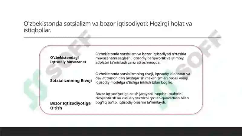 Sotsializm va Bozor Iqtisodiyoti 8