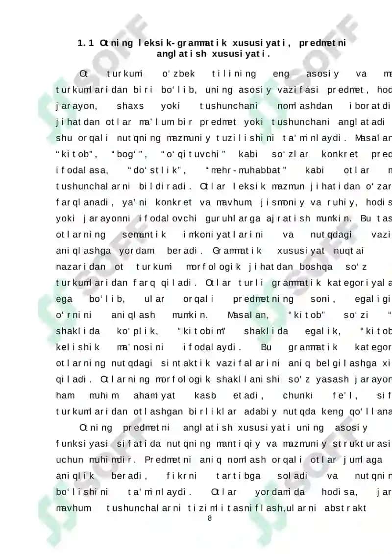 Ot Turkumining Adabiy Tildagi Xususiyatlari 8