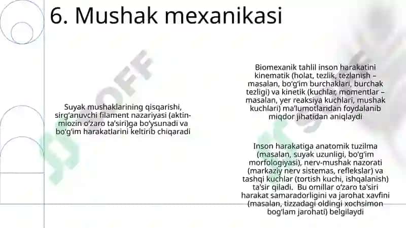 Odamlar harakatlari biomehanikasi 8