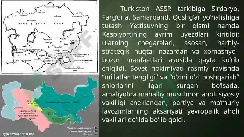 1917-1924 yillarda Turkiston tarixiy geografiyasi 8