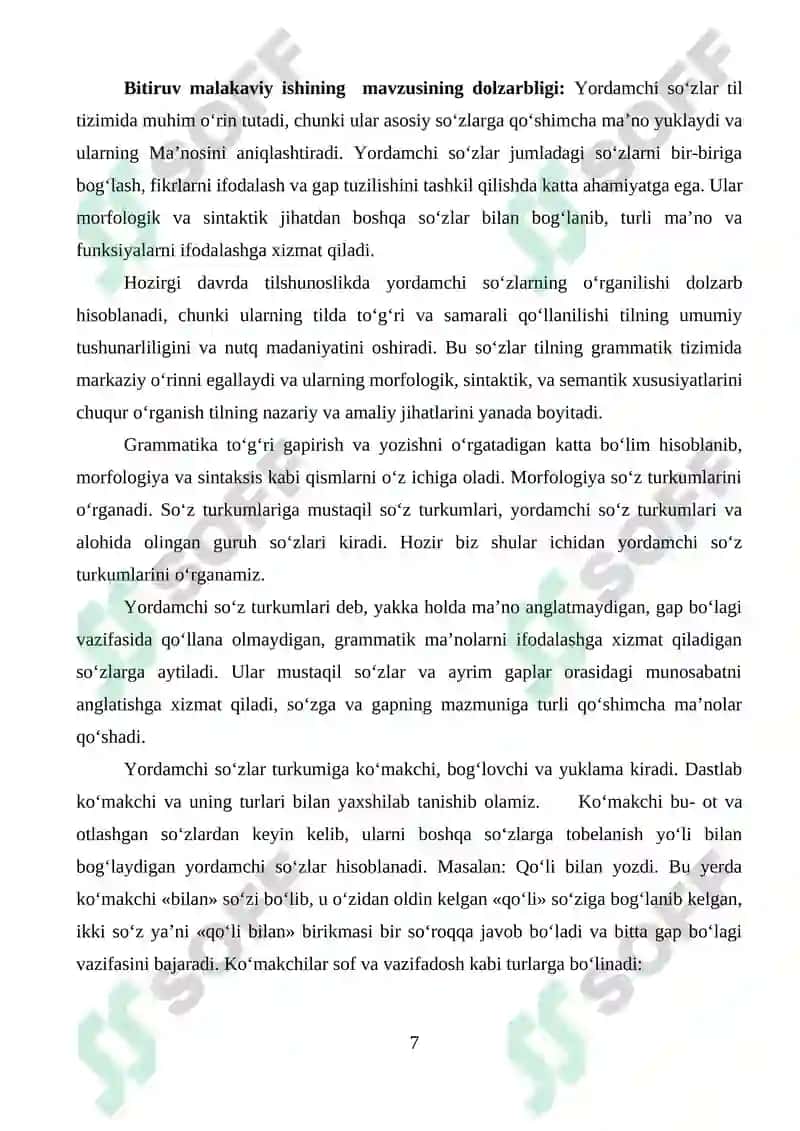 Yordamchi soʻzlarning grammatik xususiyatlari 8