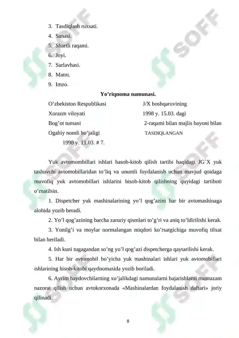 Bildirishnoma 8