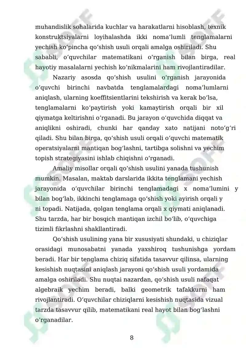 Ikki o'zgaruvchili tenglamalar tizimi 8