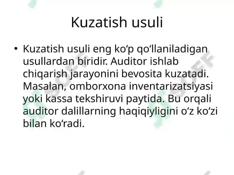 Audit va auditorlik dalillari 8