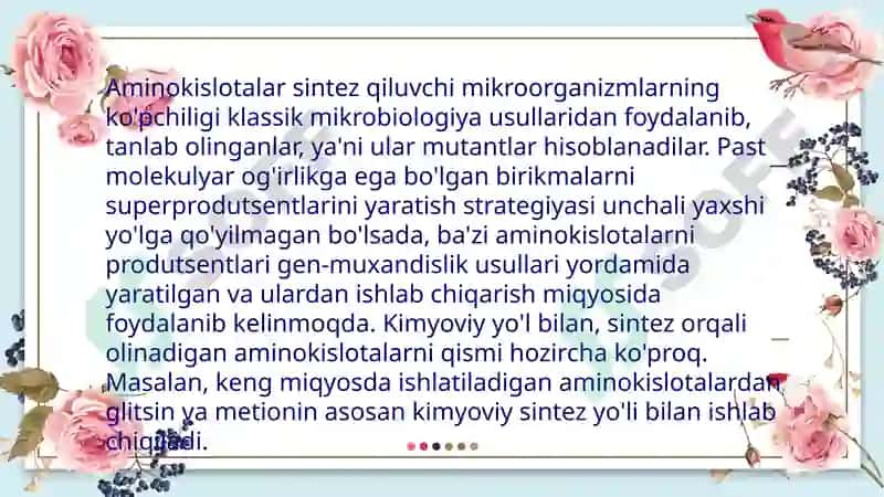 Lizinishlabchiqarishtexnologiyasi 8
