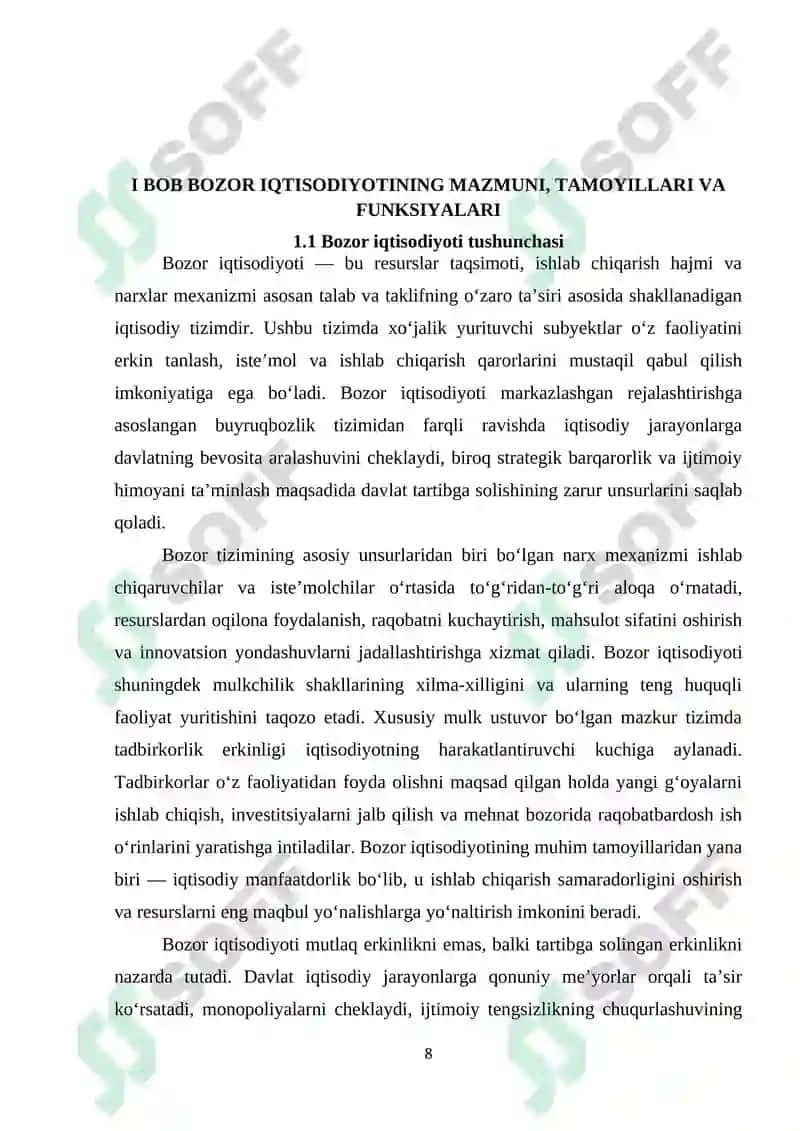 Bozor iqtisodiyoti 8