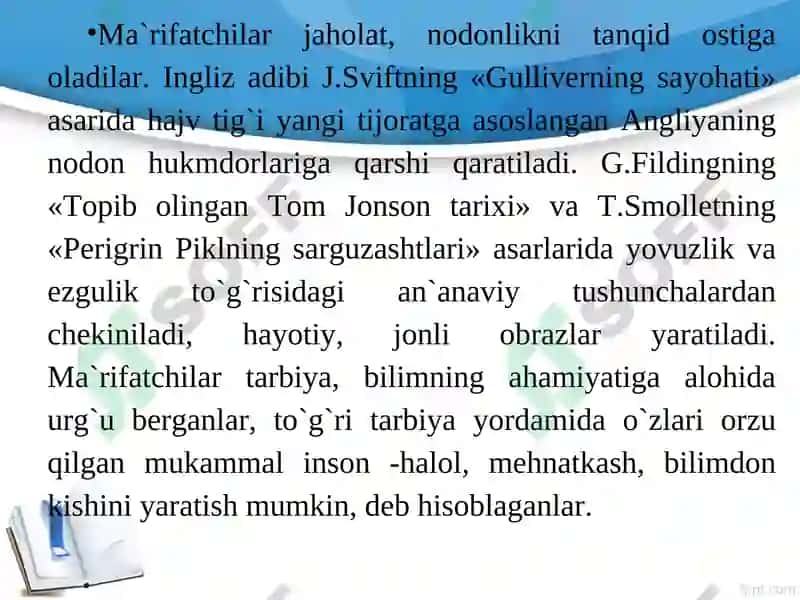 XVII – XVIII ASRLARG`ARBIY YEVROPA ADABIYOTI XVIIASR NEMIS ADABIYOTI 8