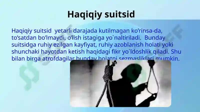 SUITSIDAL AXLOQ 8