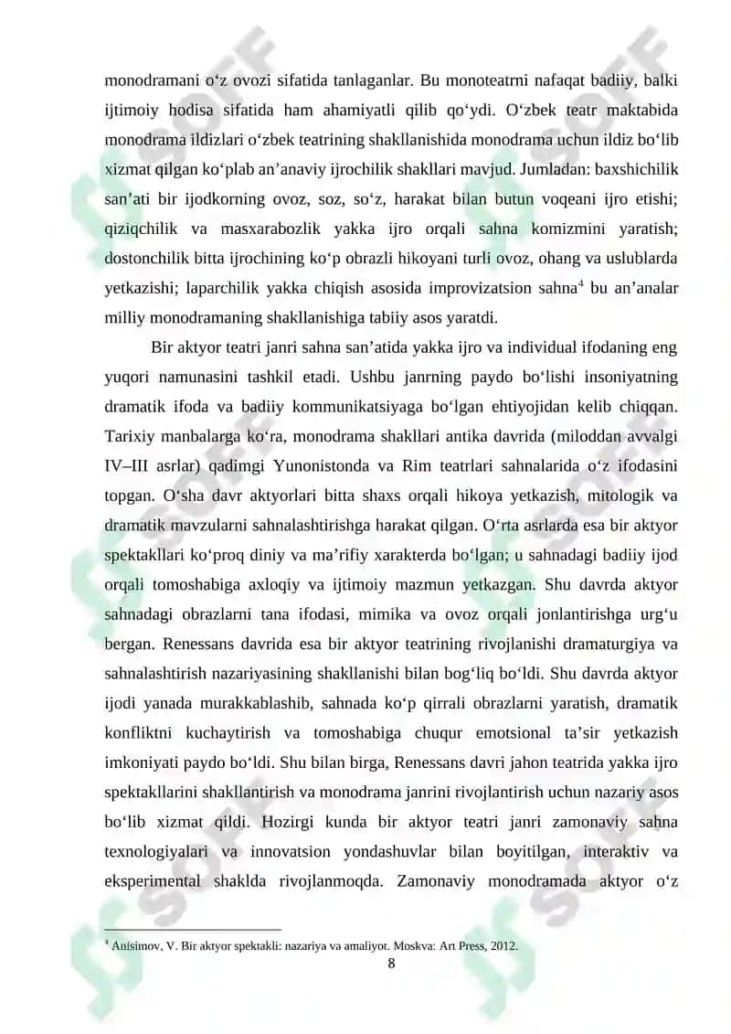 Bir aktyor teatri 8