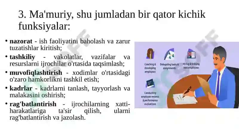 Zamonaviy rahbarlarning vazifalari 8