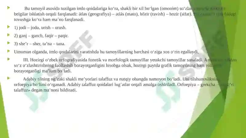 Grafika. Orfografiya va orfoepiya 8