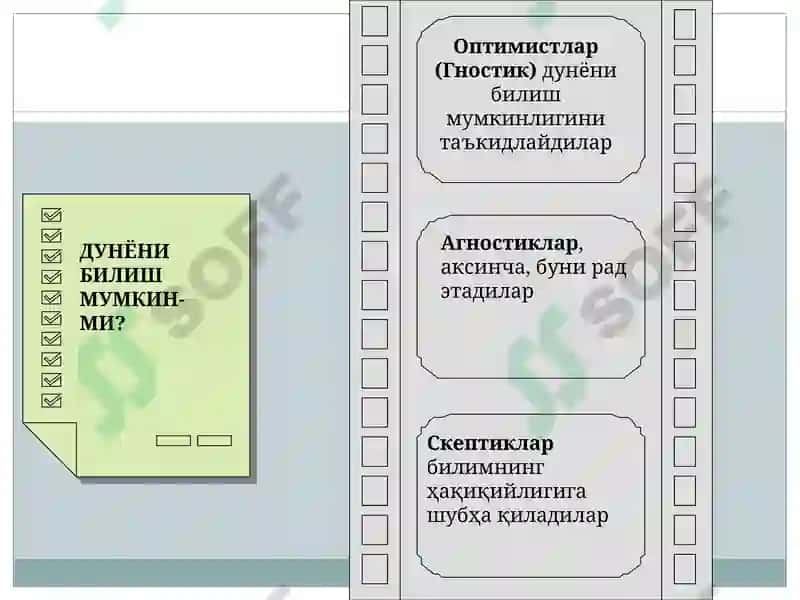 Гносеология-Билиш фалсафаси 8