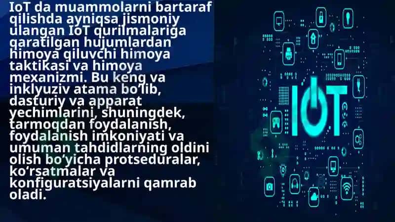 IoT qurilmalari va ularning va xavfsizlik masalalari 8