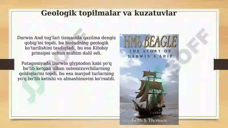 Charles Darwin xayoti va Beagle kemasidagi sayoxati 8