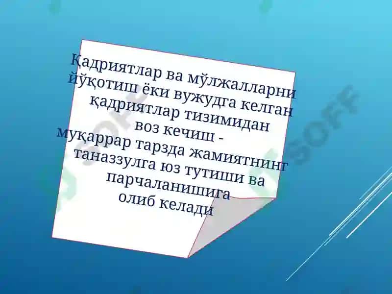 Qadriyatlar Falasafasi 8