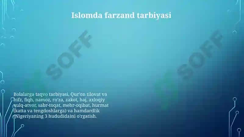 "Baxtiyor oila" Islom qadriyatlarining talqini 8