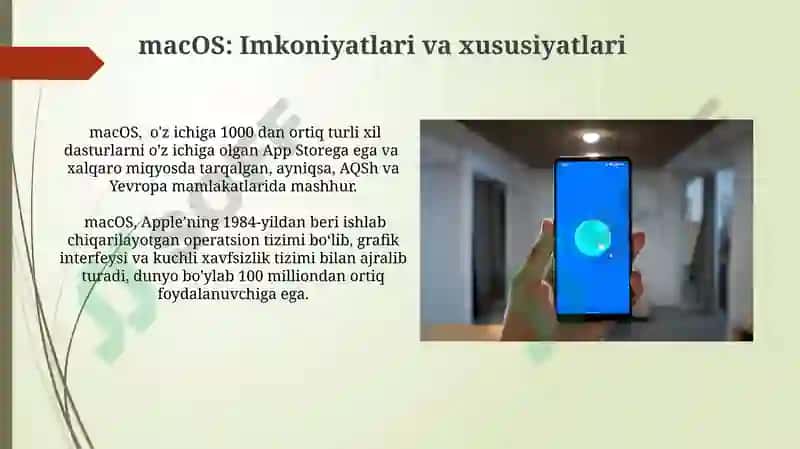 iOS va Androidning xususiyatlari 8