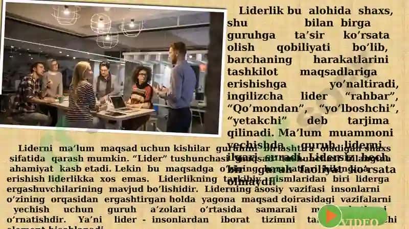 TURIZM VA MEHMONXONA XO’JALIGIDA LIDERLIK 8