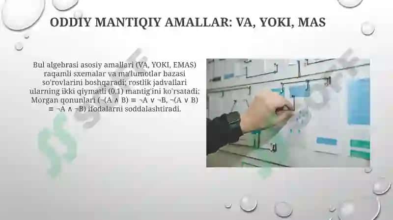 Bul'yan Algebrasi 8