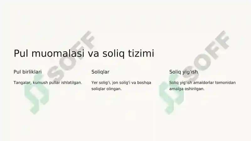 Buxoro amirligi ijtimoyi iqtisodiy hayoti 8