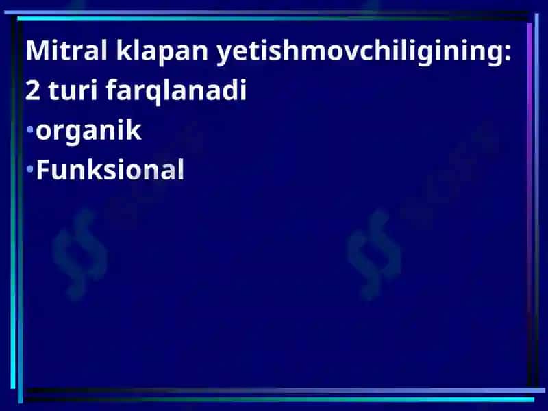 YURAK MITRALNUQSONLARI 8