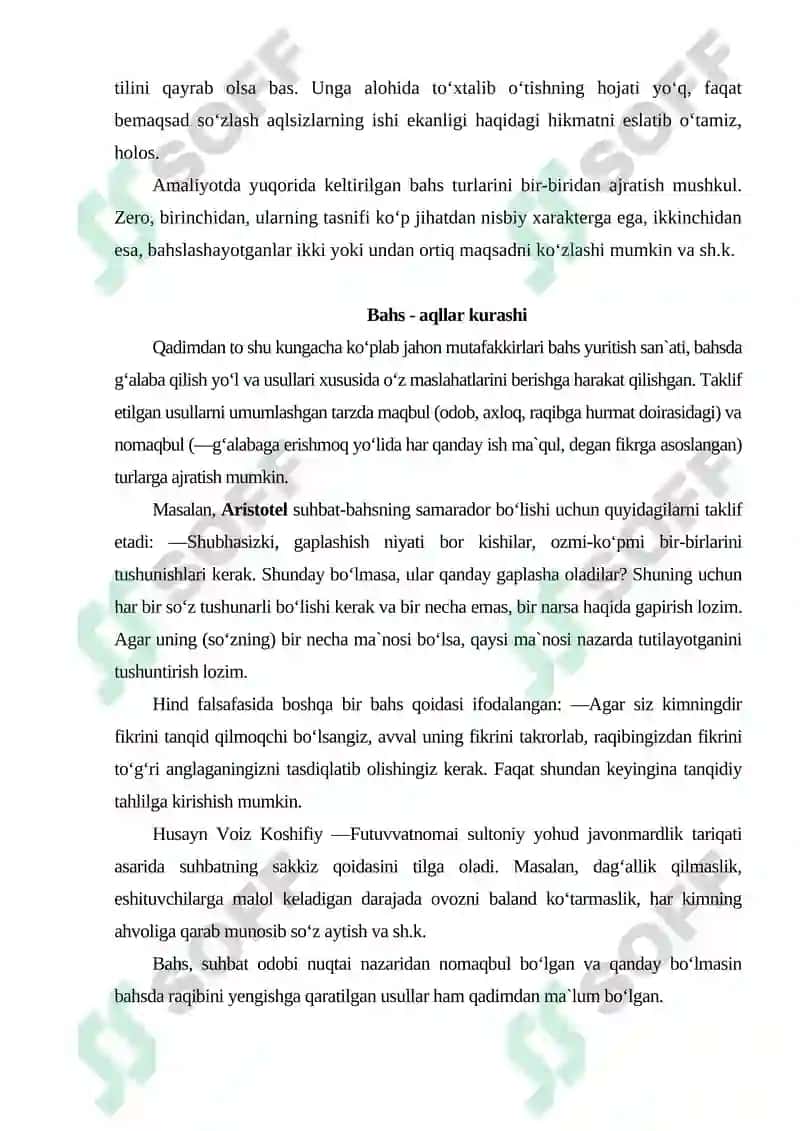 Davlat xizmatchisining bahs yuritish san`ati 8