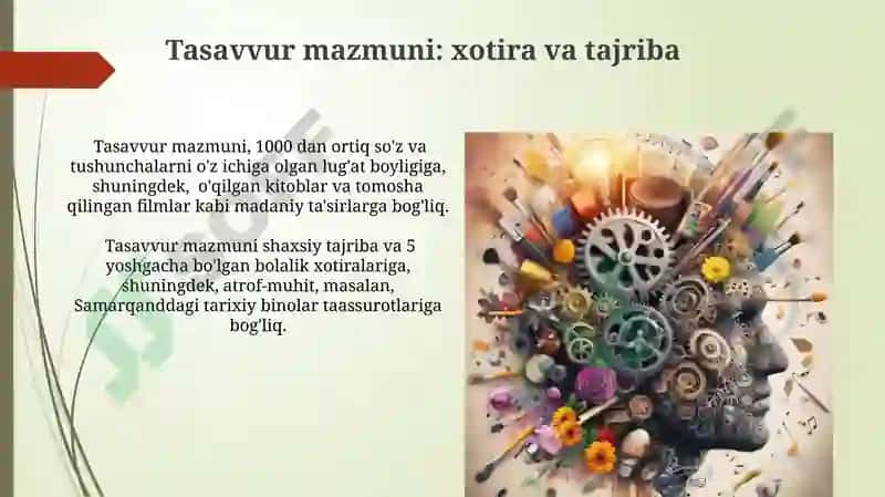 Tasavvur tushunchasi va uning mohiyati 8
