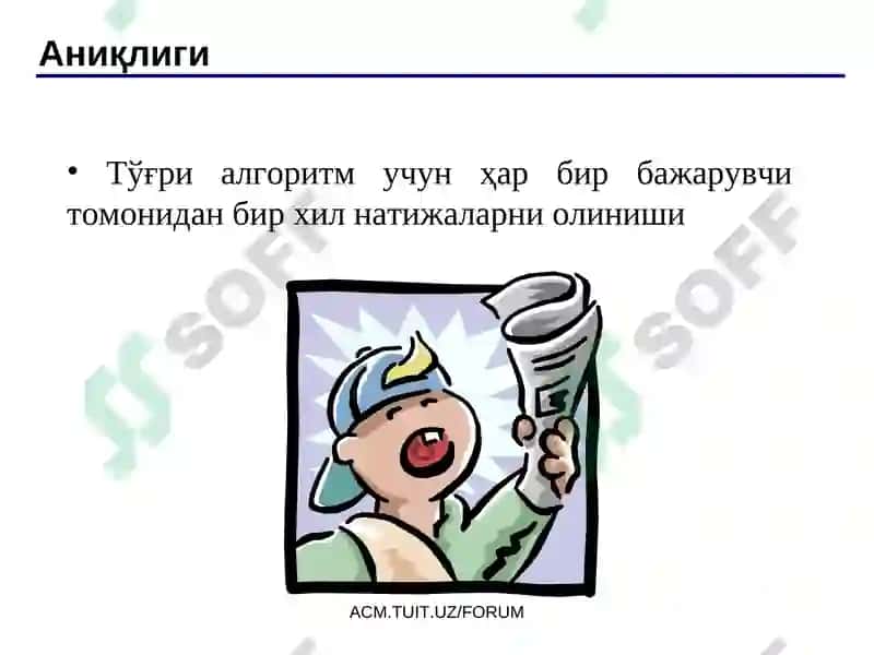 Информатика ва алгоритмлашнинг асосий тушунчалари 8